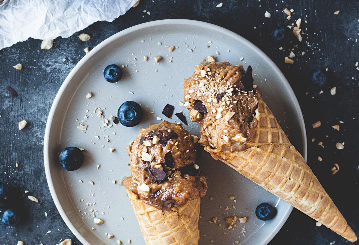 Erdnussbutter Eiscreme