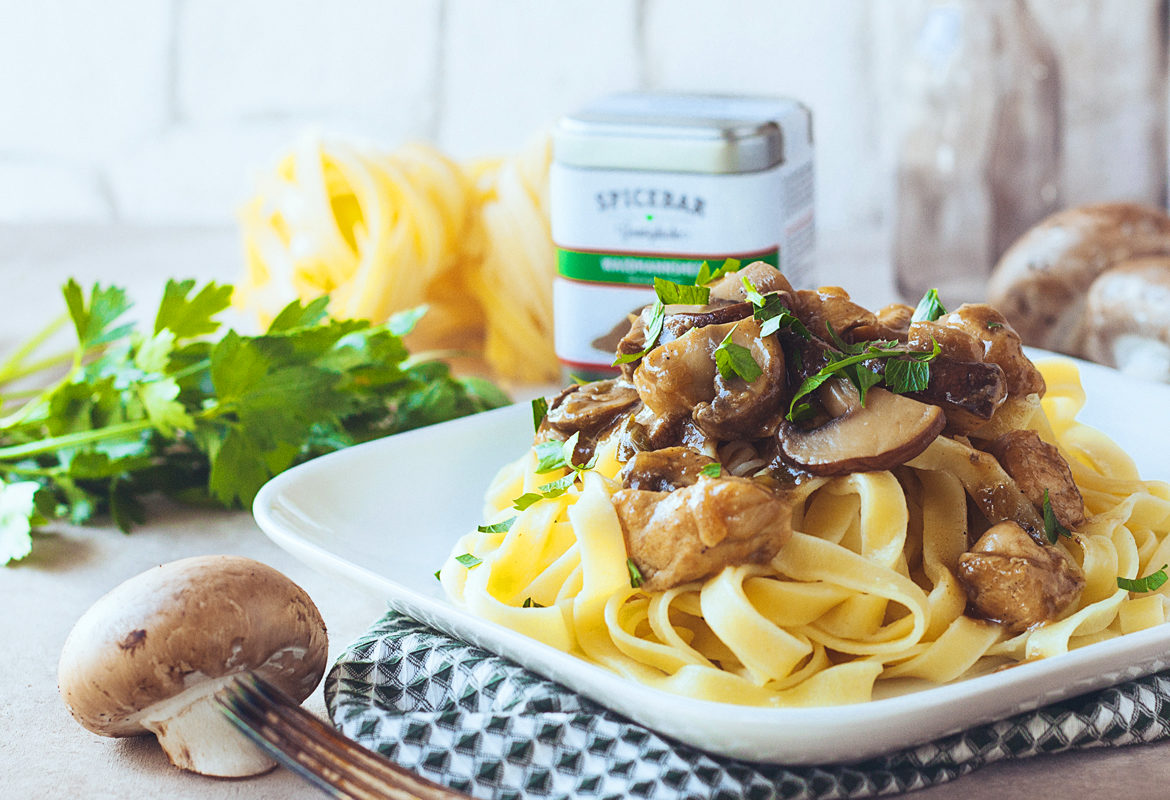 KC_PilzPasta Pilz Pasta mit Hähnchen